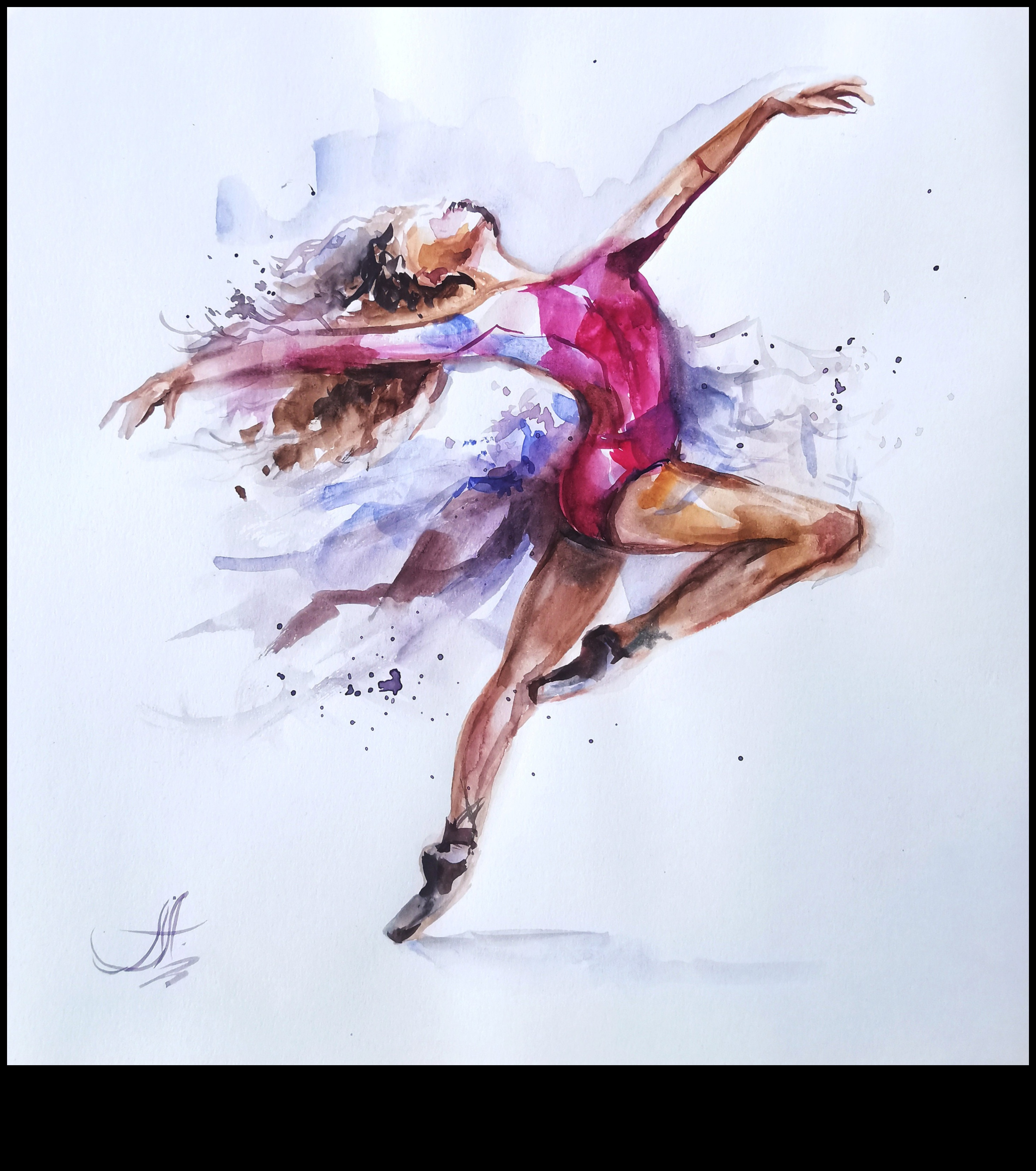 Brushstroke Ballet Crafting Movement and Life in Illustrations 2 Μπαλέτο Brushstroke: Crafting Movement and Life in Illustrations